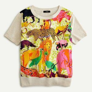 Ratti Safari Print Linen Top